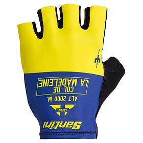 Santini Maillot Jaune Col De La Madeleine 2025 Short Gloves (Unisex)