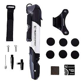 VeloChampion Mini Pompe à Vélo Argent