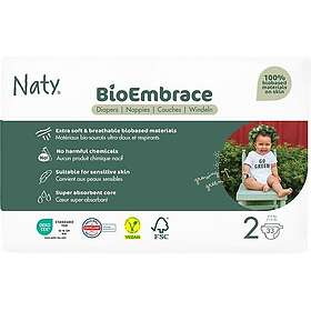 Naty BioEmbrace Storlek 2 (3-6kg) 33 st