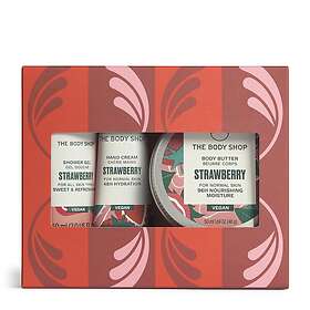 The Body Shop Strawberry Gift Set (Shower Gel, Hand Cream, Body Butter)