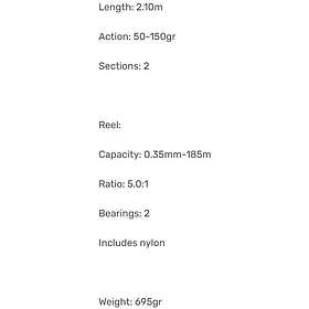 Mitchell Tanager R Dorade Bottom Shipping Combo 2.10m 50-150g