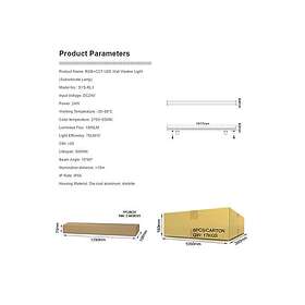 MiBoxer 4038816080202 Seinävalaisin RGB-CCT 2700K-6500K 1800lm 24W