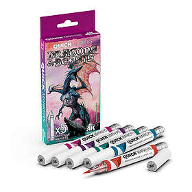 AK Interactive Quickmarker Set Dragons & Beasts Marqueur