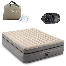 Intex Luftmadrass Dubbel med Inbyggd Elektrisk Pump 203x152x51cm 64164ND