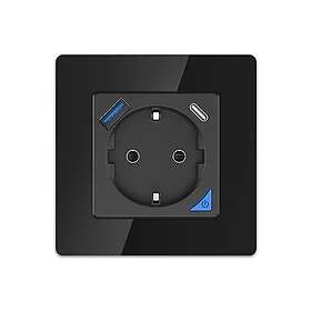 Extralink Smart Life Prise Murale avec USB Mise à la terre EX.35748