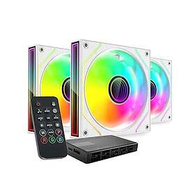 Mars Gaming MF-3DPROKIT PRO Blanc 120mm 3-pack