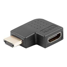 Lanberg AD-0035-BK HDMI Uros Vasemmalle Kulmassa HDMI Naaras Sovitin 4K Tuki
