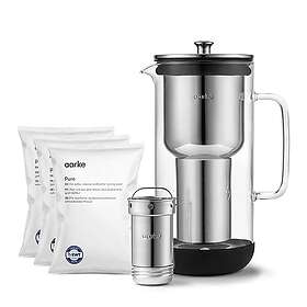 Aarke Purifier Water Filter Pitcher with 4 Pure Filter Refills 2.4L