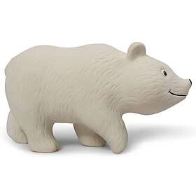 Filibabba Polly the Polar Bear Naturgummi Bitlegetøj One Size (Hvid)