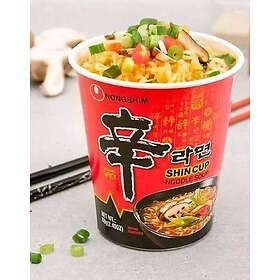 Nongshim Kryddig Gourmet Nudelkopp 68g