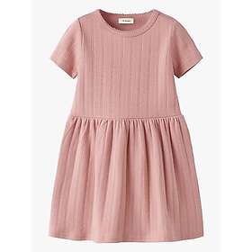 Lil' Atelier Falina Short Sleeve Ribbed Dress (Jr)