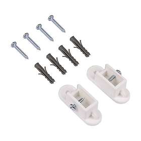 WatWin Robust Väggfästesats för draperiskena Vit