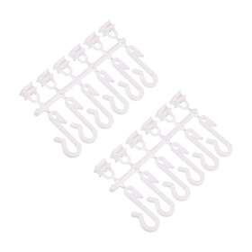 WatWin Robust Krokar för draperiskena Vit