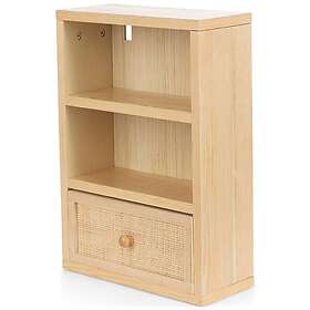 JOX Daisy Seinähylly Rottinkilaatikolla