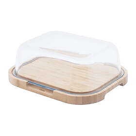 Pebbly Cheese Box M Glas Bambus Låg NBA231