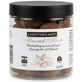 Lakritsbolaget Almond Allure Chokladdragead Mandel med Lakritspulver och Salmiak 130g