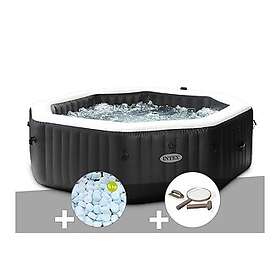 Intex PureSpa Carbone Spa Gonflable à Bulles et Jets Octogonal 6 Places