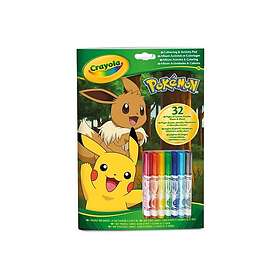 Crayola Pokemon Värityskirja & Aktiviteettikirja