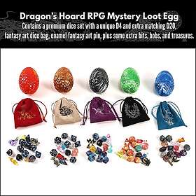 Dragons RPG Mystery Loot Egg Tärningsset 8st