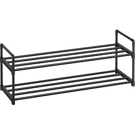 Songmics Shoe Rack 2 Levels Black 92x30x33 cm