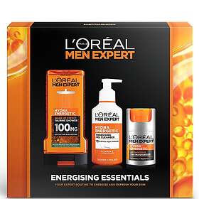 L'Oréal Men Expert Energising Essentials Gavesæt til Mænd (Brusgel 100ml, Rens, 