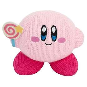 Tomy Nuiguru Knit Kirby avec Invincible Candy Wand Peluche 15cm