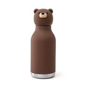 Asobu Acier Inoxydable Isolé Bouteille Brown Bear 473ml