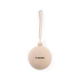 Filibabba Silicone Pacifier Clip (Offwhite)