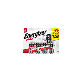 Energizer Max AAA 20-pack