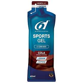 6D Helmets Sports Gel Cola + Koffein Energigel 60g