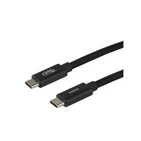 Deltaco USBC-2111 USB-C till USB-C 2.0 240W 1.0 m Flätad