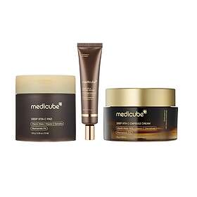 Medicube Deep Line Anti-aging Set (Deep Vita C Pad 150g, Deep Vita A Retinol Serum 30ml, Deep Vita C Capsule Cream 30g)