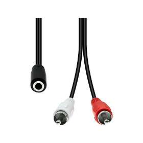 ProXtend Mini-Jack 3-Pin Till 2 X RCA-kabel 0.2m JAB-7755887