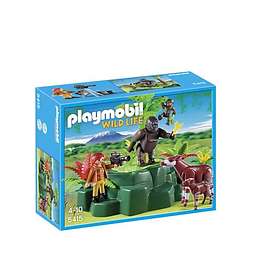 Playmobil Wild Life 5415 Gorillas and Okapis with Film Maker