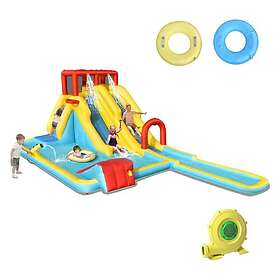 Northix Dubbel Vattenrutschbana Klättervägg CWY-OP70963DE