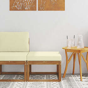 vidaXL Footstool Solid Acacia Wood 900449