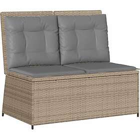 vidaXL Poly Rattan Bench 3394470