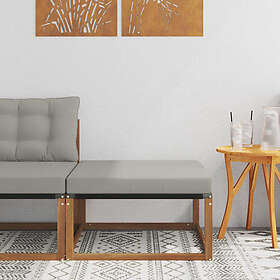 vidaXL Footstool Solid Acacia Wood 900630