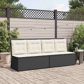 vidaXL Poly Rattan Garden Bench 3394467