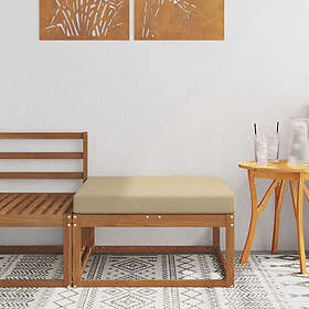 vidaXL Footstool Solid Acacia Wood 900530