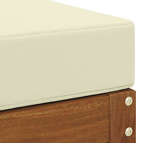 vidaXL Footstool Solid Acacia Wood 900527