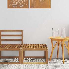 vidaXL Repose-pieds de jardin Bois d'acacia Massif 59x59x37cm 900448