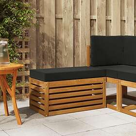 vidaXL Bench Solid Acacia Wood with Cushion 900686