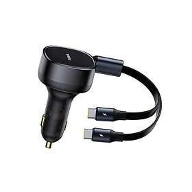 Baseus Enjoyment C00035506113-Z1 Indtrækkelig 2-i-1 Biloplader 33W