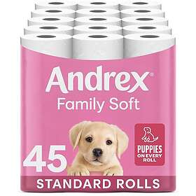 Andrex Family Soft Toilet Tissue 2-Ply 45-pack