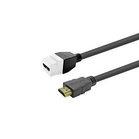 VivoLink Pro HDMI Hann til HDMI Hunn Keystone Forlengelseskabel 7.5m PROKEYHDMIF