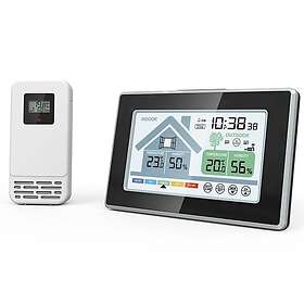 NÖRDIC Monitoiminen Langaton Lämpömittari ja Kosteusmittari Herätyskellolla Kale