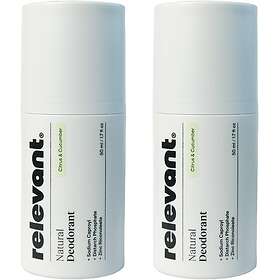 Relevant Natural Deodorant Roll-on 2x 50 ml