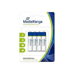 MediaRange Rechargeable NiMH AAA 800mAh 4-pack