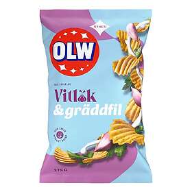 OLW Chips Vitlök & Gräddfil 275g